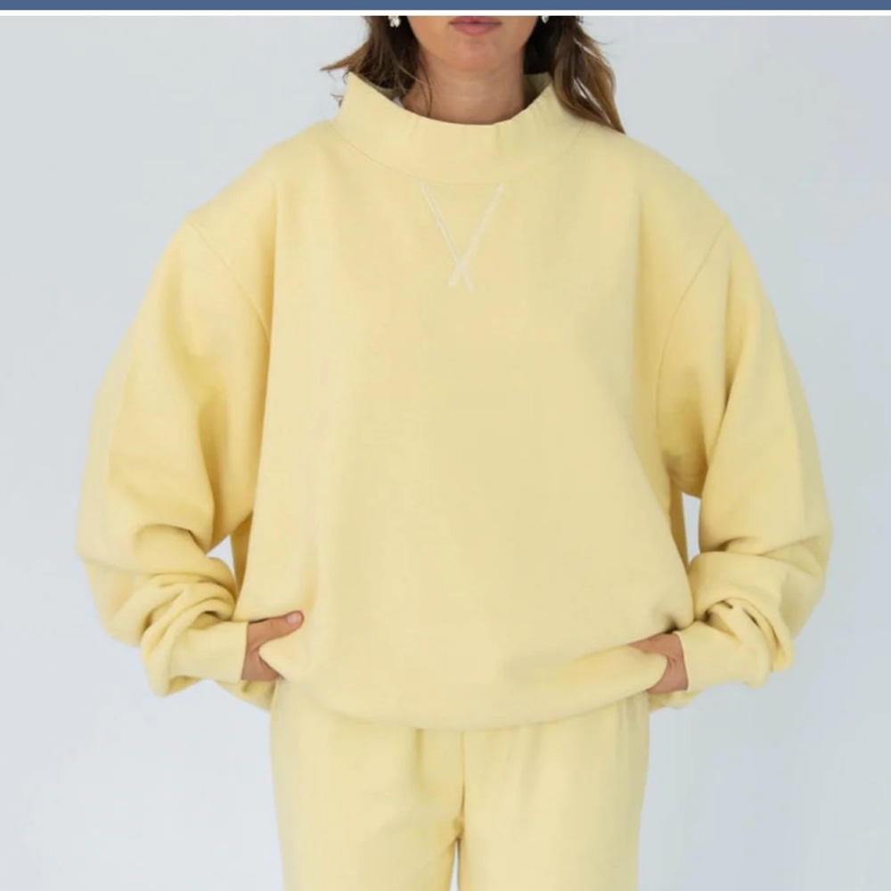 Parke heritage French terry mockneck sweatshirt peel